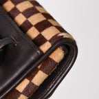 Louis Vuitton Gazelle Shoulder Bag Damier Sauvage Calf Hair Leather Brown — view 5