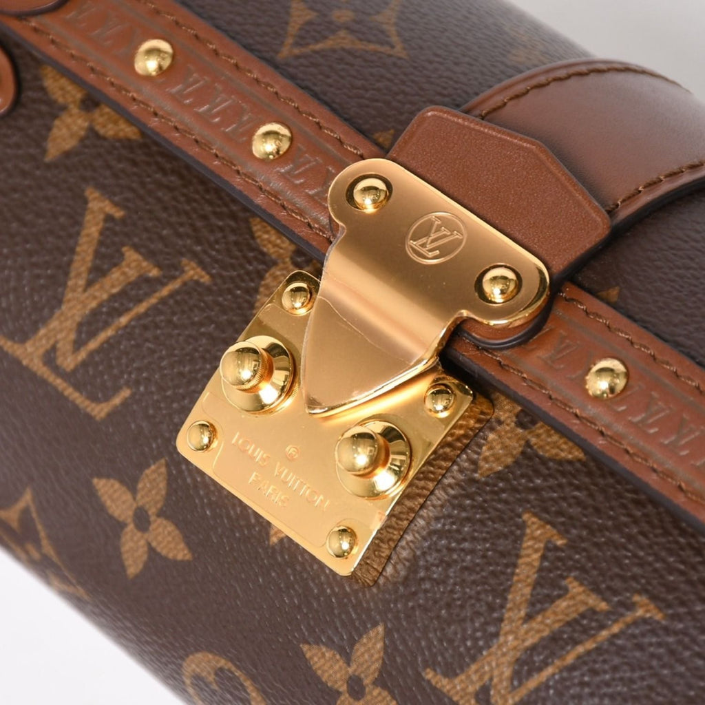 Louis Vuitton Papillon Trunk 2-Way Shoulder Bag Monogram Lambskin Gold — view 6