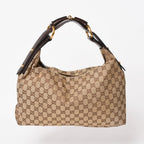 Gucci Bag Horsebit GG Canvas Brown Gold