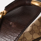 Gucci Bag Horsebit GG Canvas Brown Gold — view 7