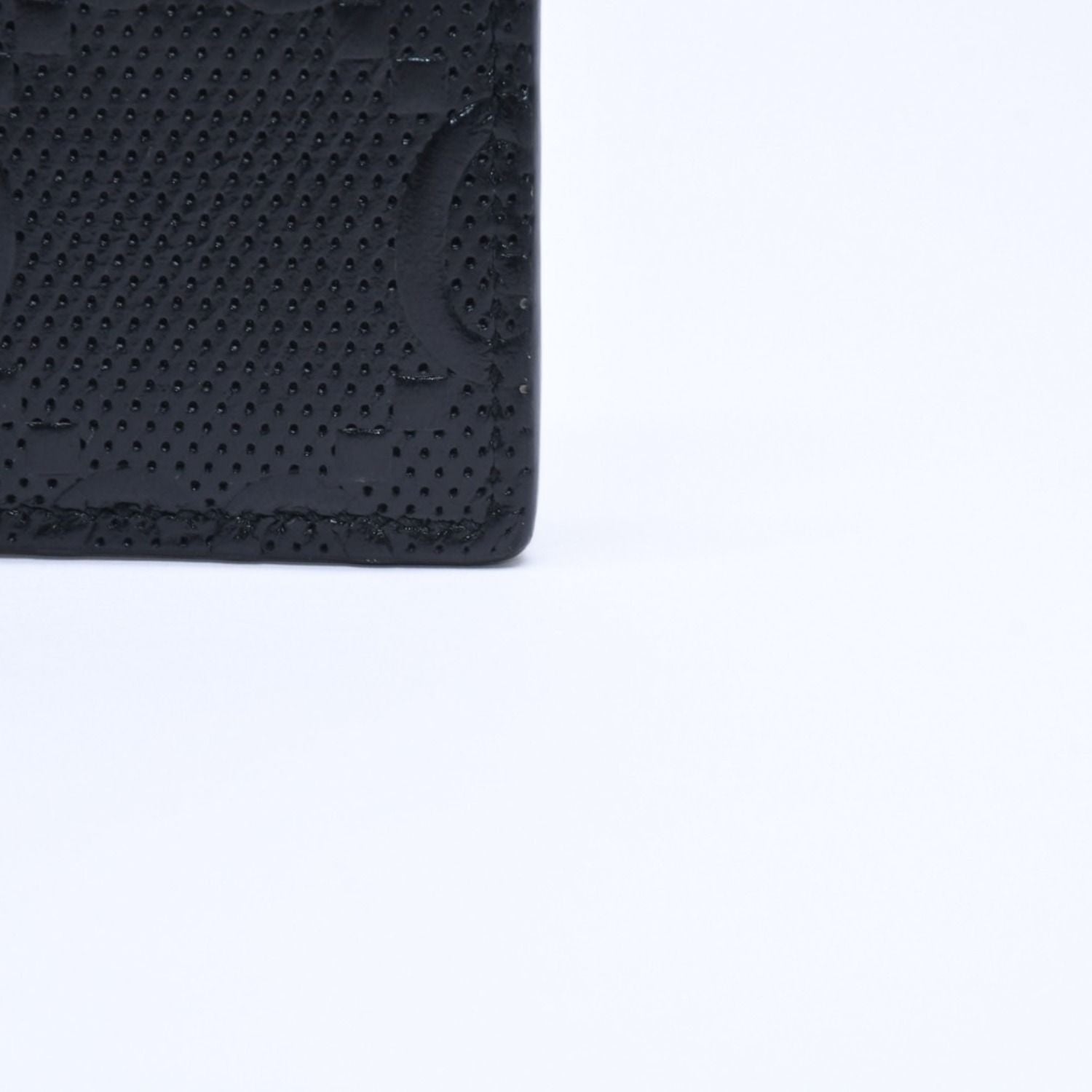Gucci Card Case Business GG Embossed Leather Black — view 6