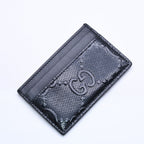 Gucci Card Case Business GG Embossed Leather Black — view 4
