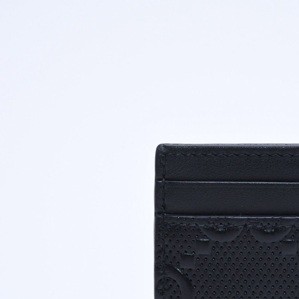 Gucci Card Case Business GG Embossed Leather Black — view 7