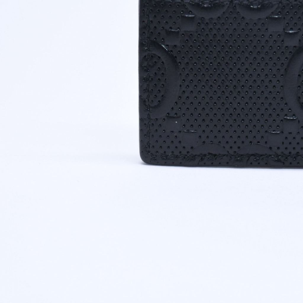 Gucci Card Case Business GG Embossed Leather Black — view 8