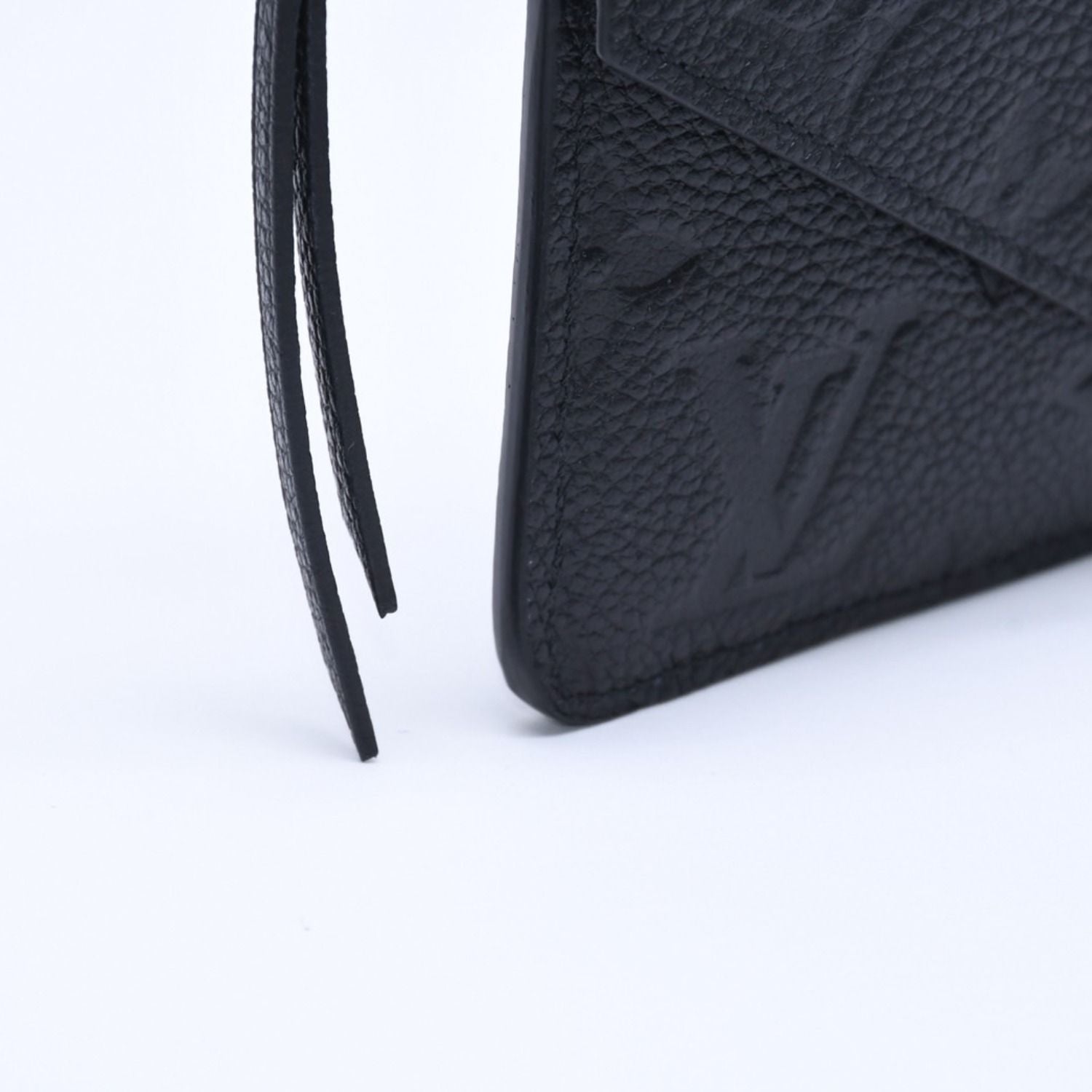Louis Vuitton Wallet Coin Purse Card Case Porte Cartes Recto Verso Black Gold — view 8