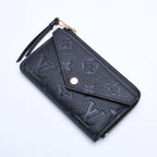 Louis Vuitton Wallet Coin Purse Card Case Porte Cartes Recto Verso Black Gold — view 3