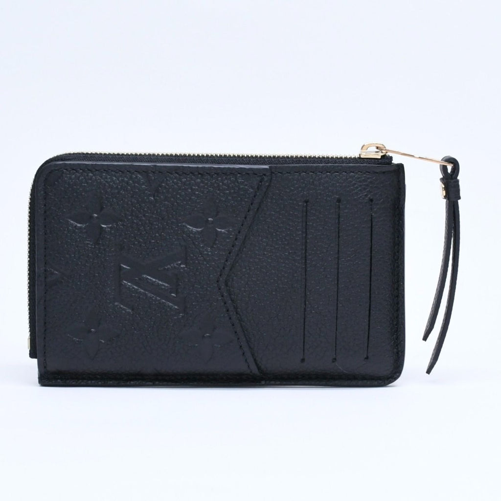 Louis Vuitton Wallet Coin Purse Card Case Porte Cartes Recto Verso Black Gold — view 2