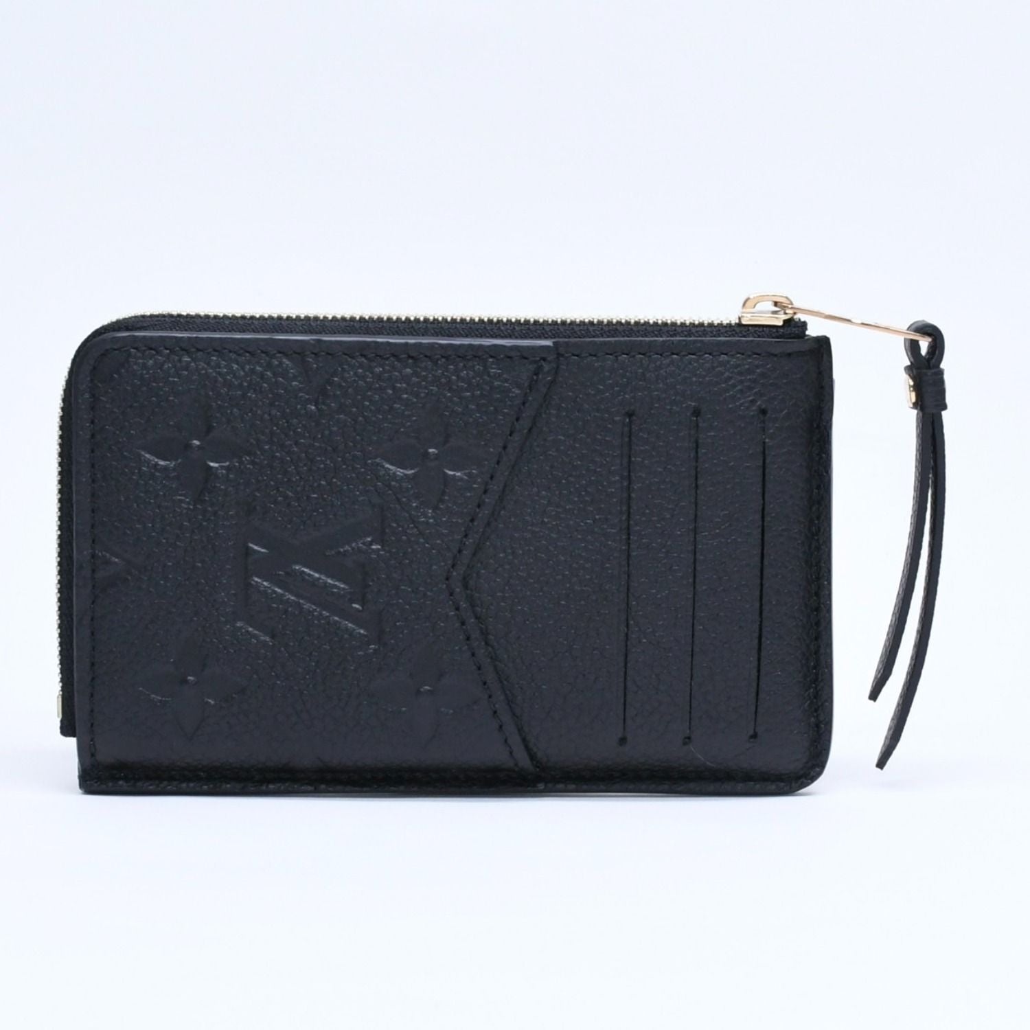 Louis Vuitton Wallet Coin Purse Card Case Porte Cartes Recto Verso Black Gold — view 2