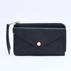 Louis Vuitton Wallet Coin Purse Card Case Porte Cartes Recto Verso Black Gold