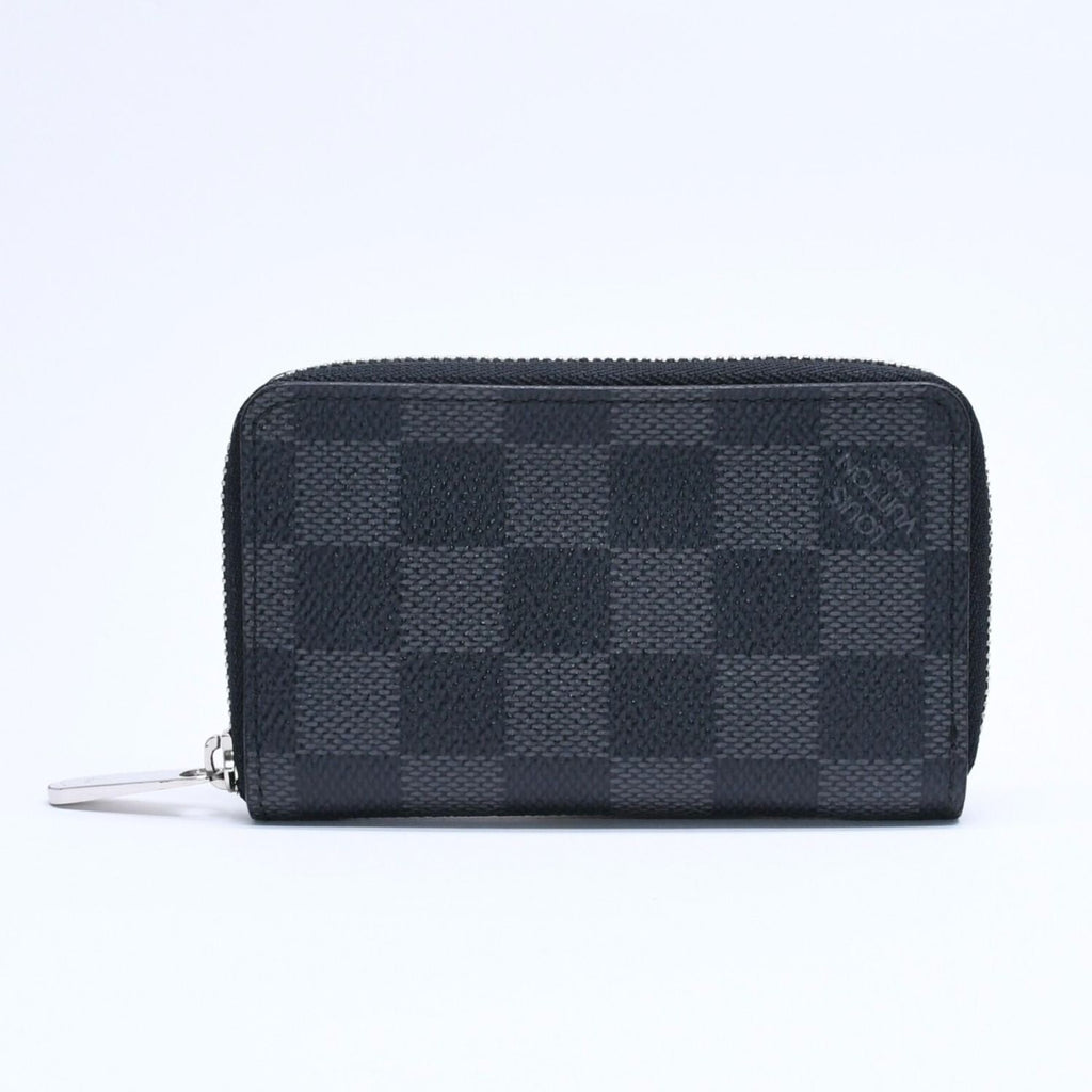 Louis Vuitton Zippy Coin Purse Damier Graphite Black Gray — view 2