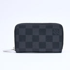 Louis Vuitton Zippy Coin Purse Damier Graphite Black Gray — view 2