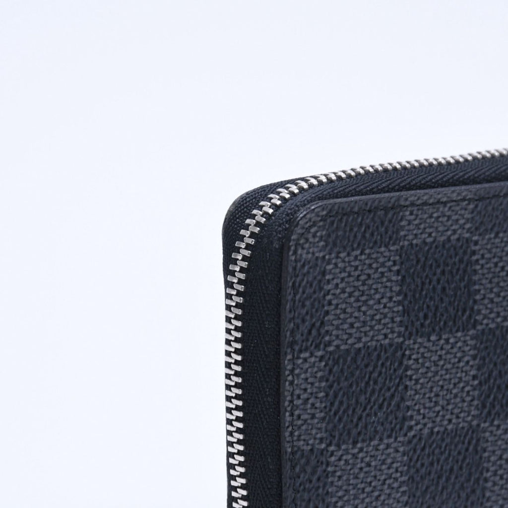 Louis Vuitton Zippy Coin Purse Damier Graphite Black Gray — view 8