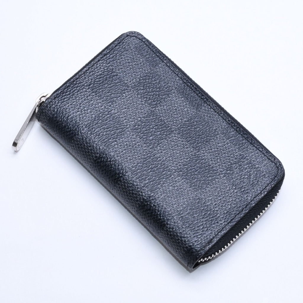 Louis Vuitton Zippy Coin Purse Damier Graphite Black Gray — view 4