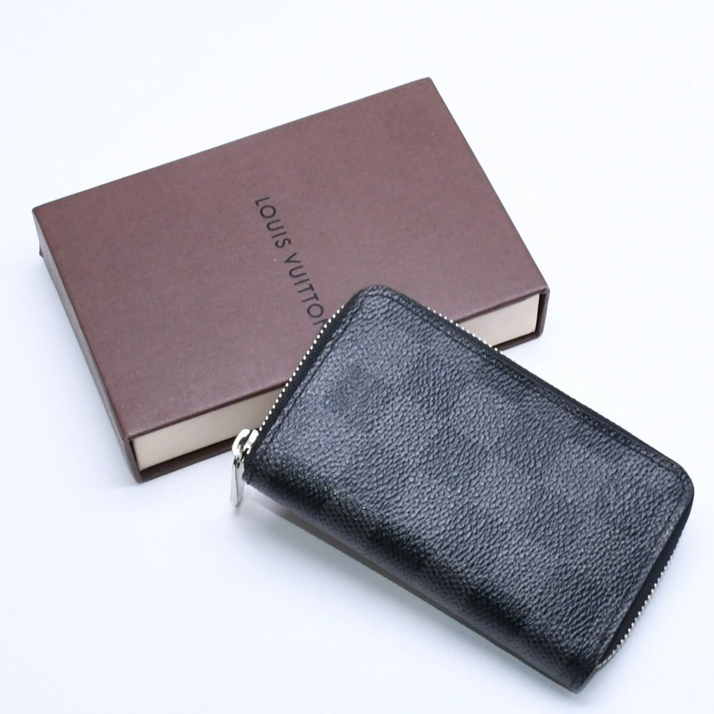 Louis Vuitton Zippy Coin Purse Damier Graphite Black Gray