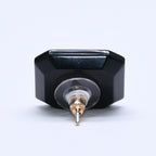 Chanel Earrings CC Logo Black Silver — view 7