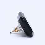 Chanel Earrings CC Logo Black Silver — view 5