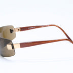Chanel Rimless Sunglasses Eyewear CC Logo Brown — view 6