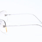 Chanel Rimless Sunglasses CC Logo Gradient Eyewear Silver — view 6