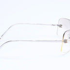 Chanel Rimless Sunglasses CC Logo Gradient Eyewear Silver — view 5