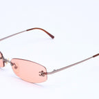 Chanel Sunglasses Eyewear Orange Lens CC Logo Silver — view 3