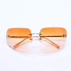 Chanel Rimless Sunglasses Eyewear CC Logo Rhinestone — view 2