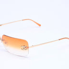 Chanel Rimless Sunglasses Eyewear CC Logo Rhinestone — view 3