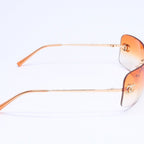 Chanel Rimless Sunglasses Eyewear CC Logo Rhinestone — view 5
