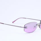 Chanel Rimless Sunglasses Eyewear CC Logo Purple — view 4