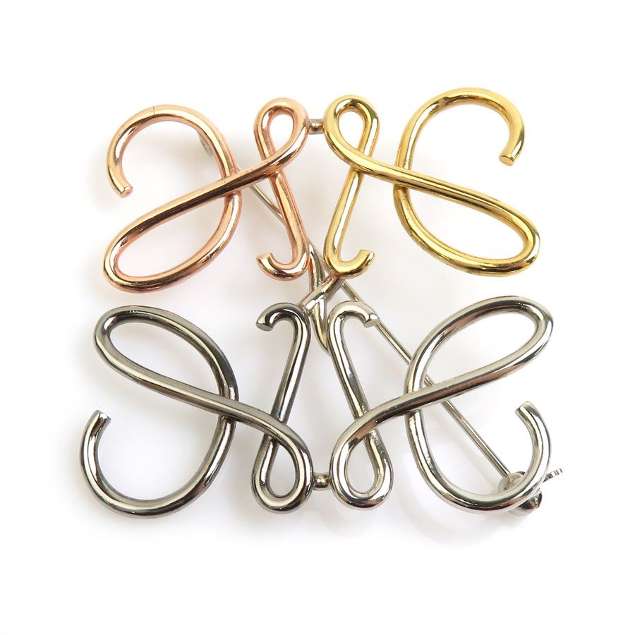 Loewe Brooch Anagram Multicolor