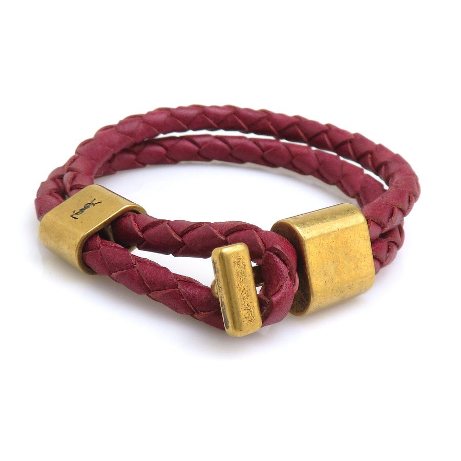 Saint Laurent Bracelet Burgundy
