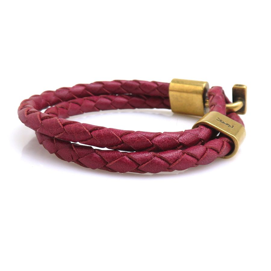 Saint Laurent Bracelet Burgundy — view 2