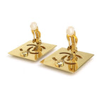 Chanel Earrings Gold — view 7