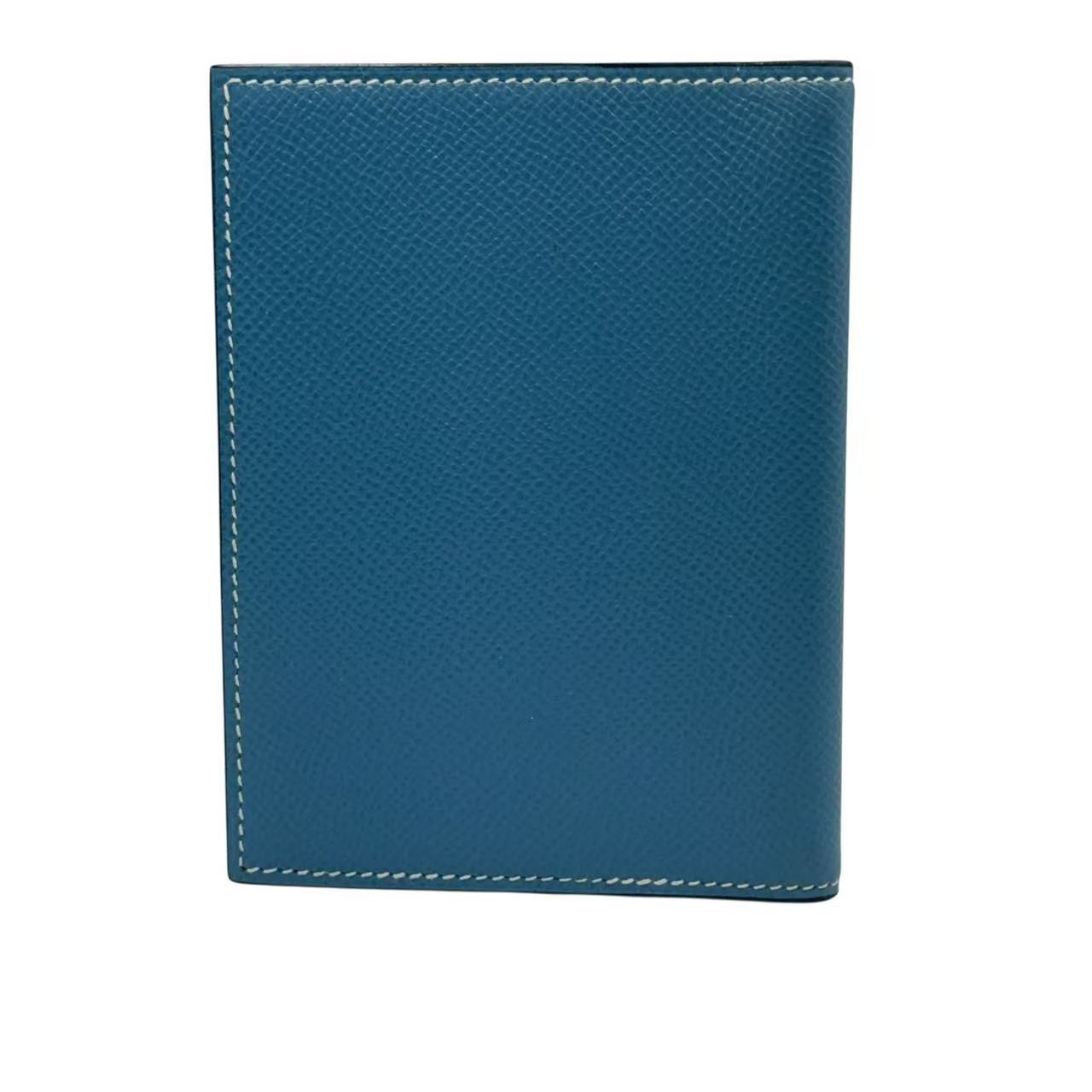 Hermes Notebook Cover Leather Blue Agenda — view 2