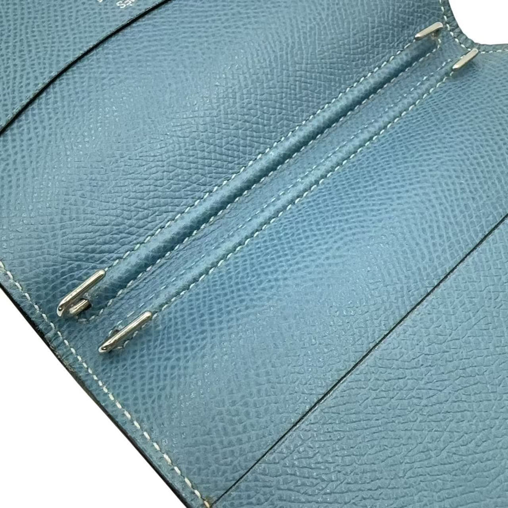 Hermes Notebook Cover Leather Blue Agenda — view 6