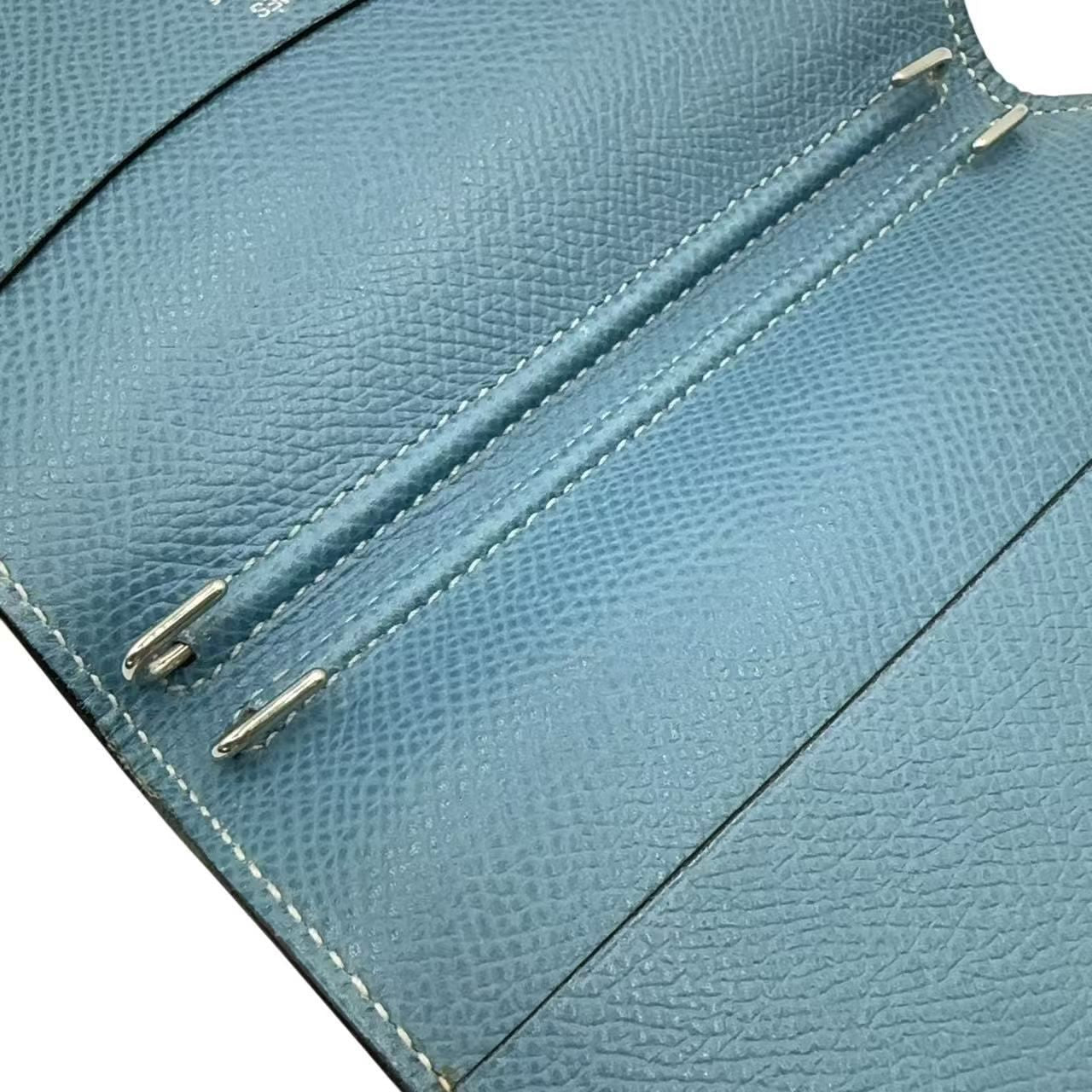 Hermes Notebook Cover Leather Blue Agenda — view 6