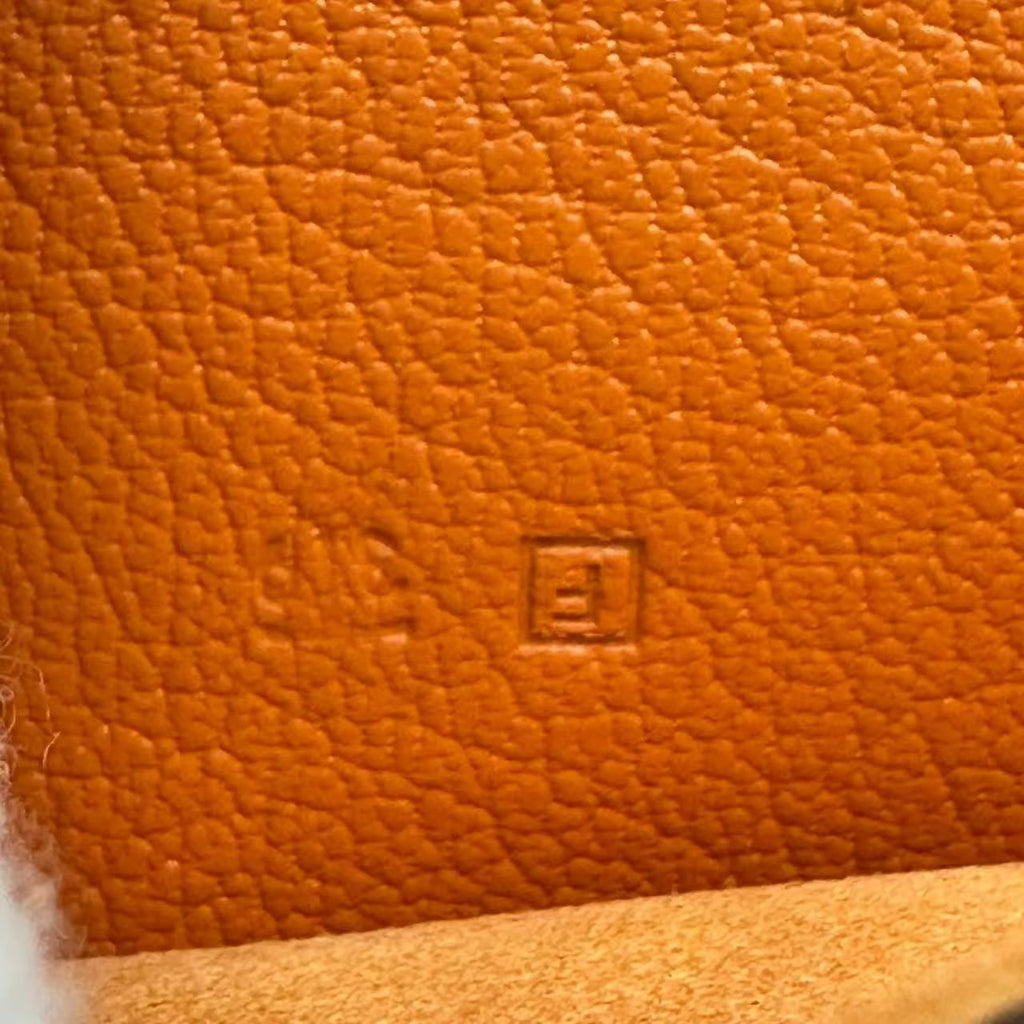 Hermes Notebook Cover Leather Red Orange Agenda — view 5