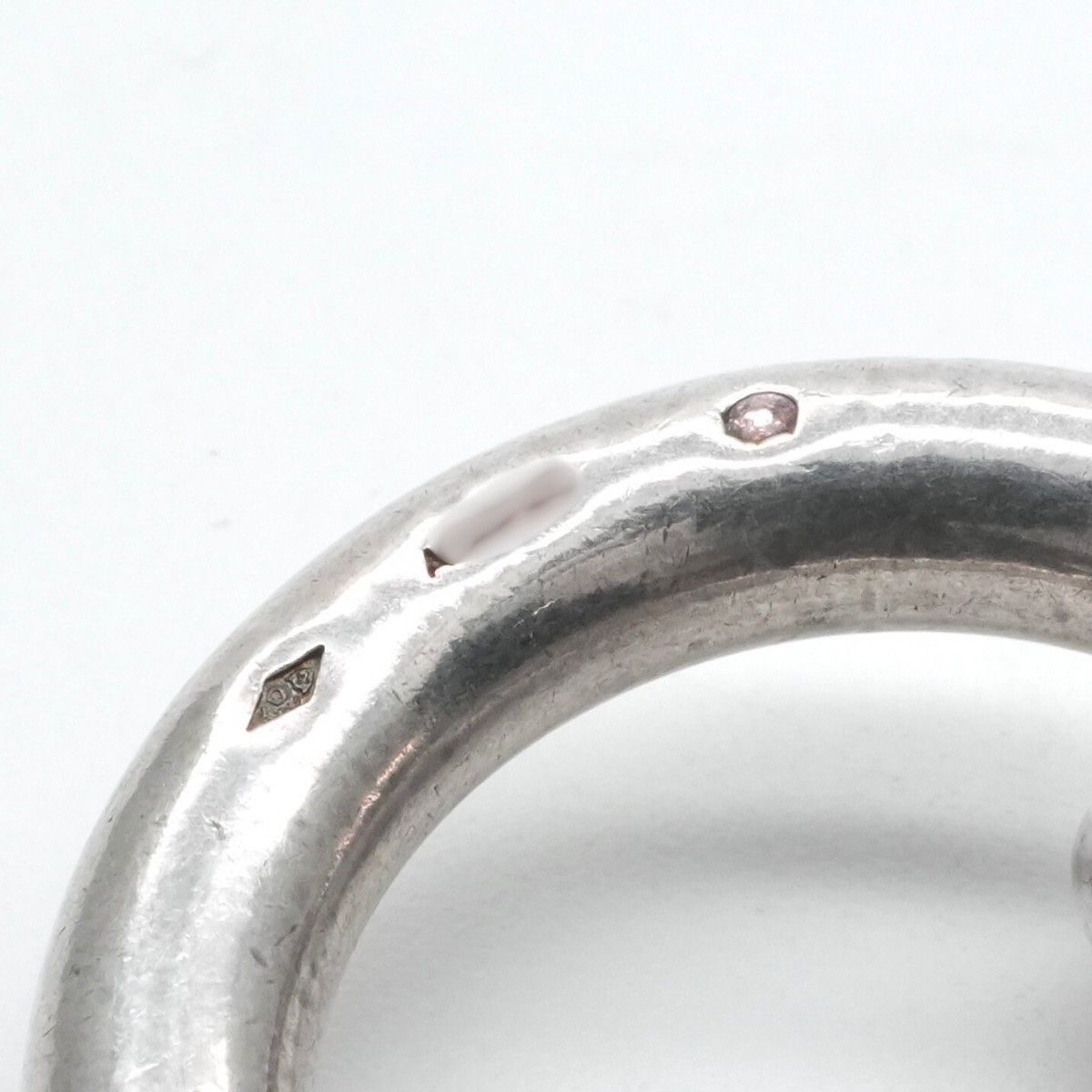 Hermes Chaine D'ancre Bracelet Bangle Calf 925 Sterling Silver — view 5