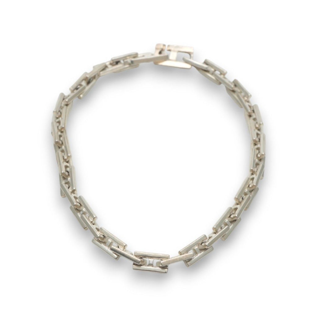 Hermes Bracelet Bangle Calf 925 Sterling Silver