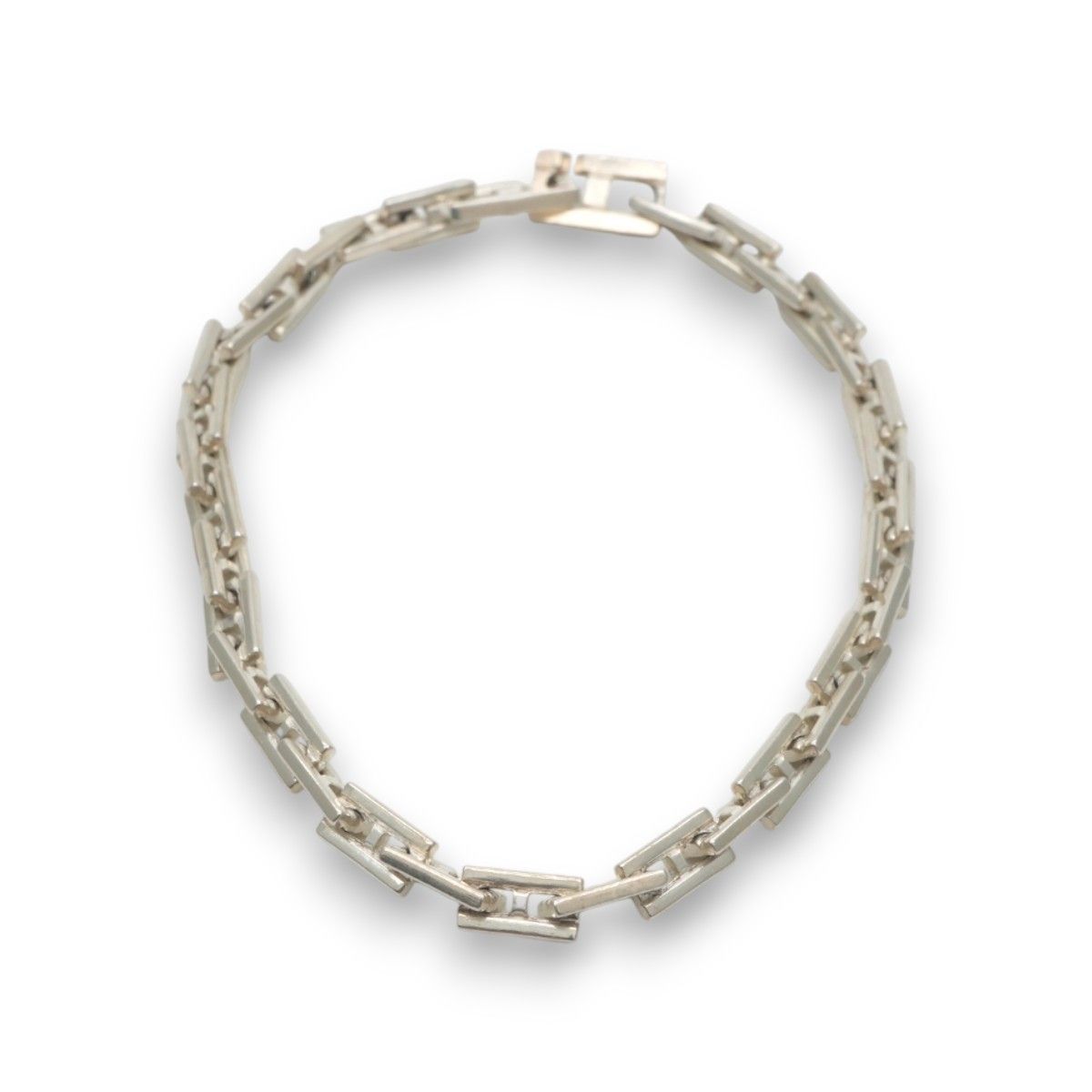 Hermes Bracelet Bangle Calf 925 Sterling Silver