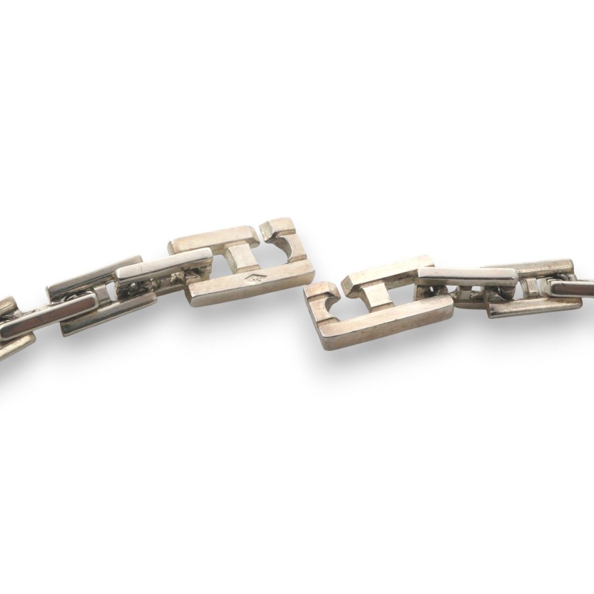 Hermes Bracelet Bangle Calf 925 Sterling Silver — view 3
