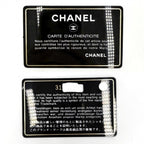 Chanel Shoulder Bag Quilted Flap Chain Knit Crossbody CC Logo Lambskin Black — view 8