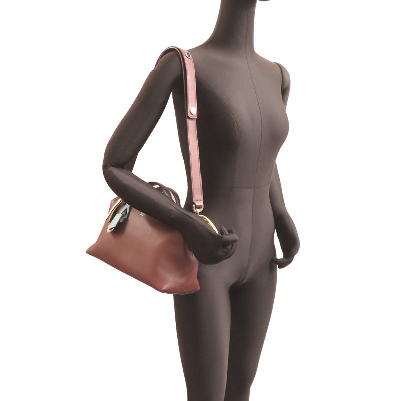 Fendi Handbag Burgundy — view 8