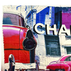 Chanel Scarf Large Silk Logo Car Print Pattern Multicolor — view 3