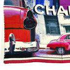 Chanel Scarf Large Silk Logo Car Print Pattern Multicolor — view 5