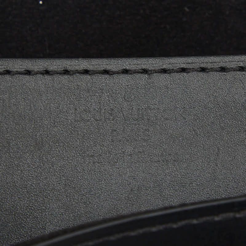 Louis Vuitton Pochette e MM Chain Shoulder Bag Black Leather — view 8
