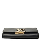 Louis Vuitton Pochette e MM Chain Shoulder Bag Black Leather — view 3
