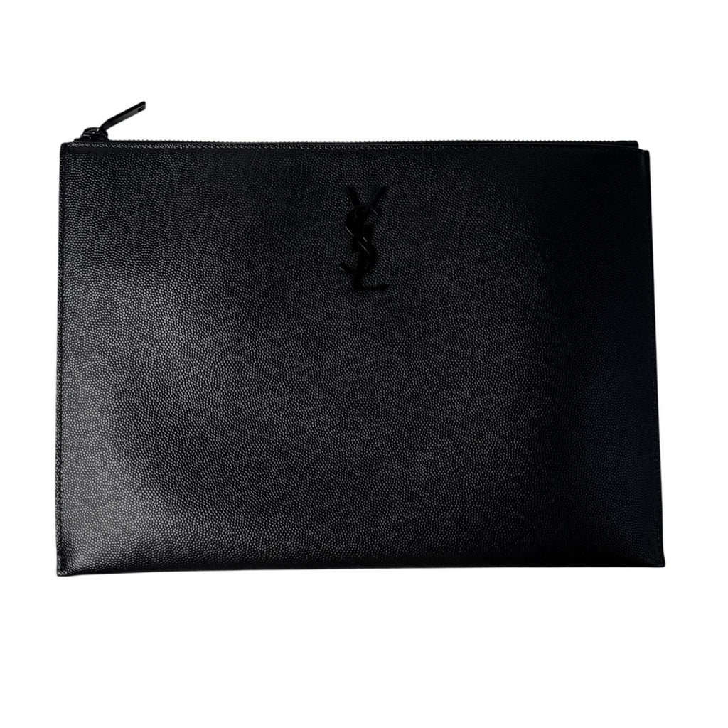 Saint Laurent YSL Monogram Clutch Black
