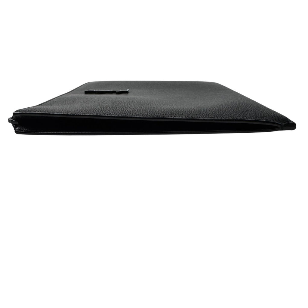 Saint Laurent YSL Monogram Clutch Black — view 3