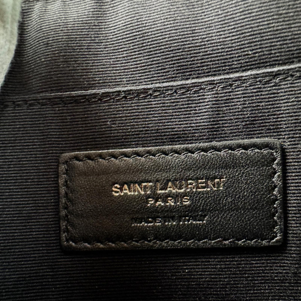 Saint Laurent YSL Monogram Clutch Black — view 8