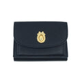 Dior Medaillon Tulip Leather Black Gold Wallet